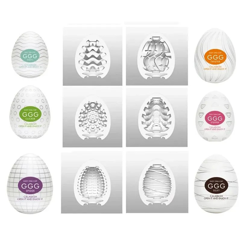 Egg Masturbador em Silicone – Embalagem em Forma de Casca com Orifício na Base – Sensações Internas – Reutilizável