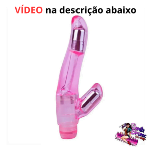 Vibrador Rabbit Dual – Multi-Intensidades de Vibração – Estímulo Intensificado para Ponto G e Clitóris em Silicone ABS – Alimentação a 2 Pilhas AAA