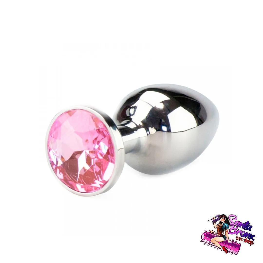 Plug Anal com Joia Brilhante em Metal - Garantia Eterna na Cor do Metal - Tamanho Pequeno (P) 4 Plug Anal com Joia Brilhante em Metal - Garantia Eterna na Cor do Metal - Tamanho Pequeno (P) - Imagem 4