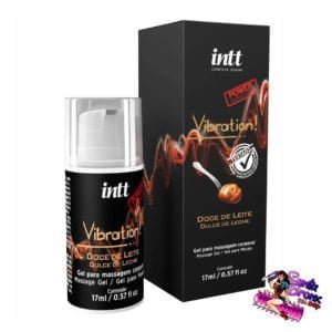 Excitante Unissex Vibration Doce De Leite Intt – Facilita e Potencializa o Orgasmo – Vibra, Aumenta Sensibilidade e Aquece – Estimula o Clitóris e Glande – Deixa o Sexo Oral mais Saboroso – 17 ml