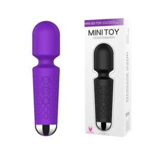 Varinha Mágica Recarregável - 20 Modos de Vibração e 8 Intensidades - Silicone Super Macio e Resistente à Água