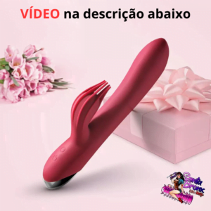 Vibrador Rabbit de Luxo Recarregável – Estimulador de Clitóris e Parte Penetrável com Múltiplas Funções de Vibração