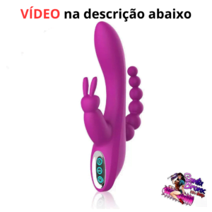 Vibrador Rabbit de Luxo com Estimulador Anal