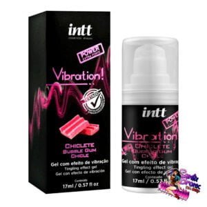 Excitante Unissex Vibration Chiclete Gel Vibrante Intt – Facilita e Potencializa o Orgasmo – Vibra, Aumenta Sensibilidade e Aquece – Estimula o Clitóris e Glande – Deixa o Sexo Oral mais Saboroso – 17 ml