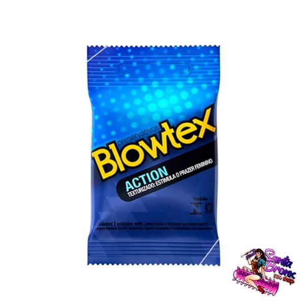 preservativo action 3 unidades blowtex camisinha