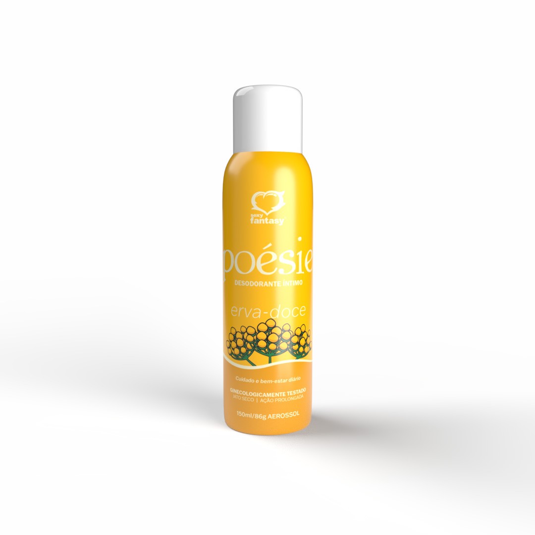 Desodorante Íntimo Poésie em Spray – Higieniza – Torna a Região mais Refrescante – Delicioso Aroma – (Alta Qualidade) – 166 ml