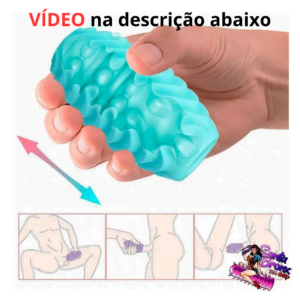 Ovinho Masturbador Duplo em Silicone – Embalagem em Forma de Casca com Orifício na Base – Sensações Internas e Externas – Reutilizável