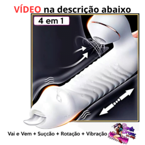 Vibrador 4 em 1 Rabbit de Luxo
