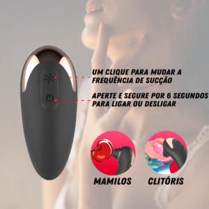 Sugador de Clitóris com Tecnologia de Sucção Avançada – 9 Modos de Sucção em Design Ergonômico e Elegante