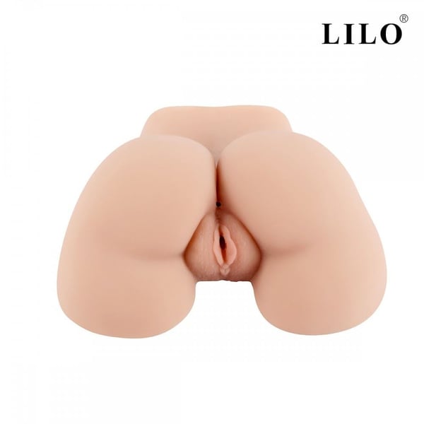 Masturbador em Cyber Skin Super Macio – Vagina e Ânus Realísticos – Comprimento Penetrável: Vagina 17 cm, Ânus 10 cm – Fácil de Limpar e Totalmente Lavável