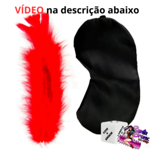 Kit Sensações com Venda e Pena