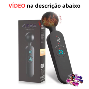 Vibrador com 12 Modos de Vibração e 6 Intensidades – Cabeça Flexível em Silicone Aveludado com Função de Aquecimento – Recarregável e Resistente à Água