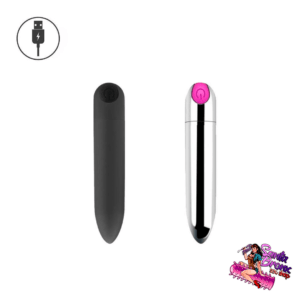 Vibrador Bullet Recarregável Com 10...