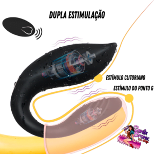 Vibrador para Casal Recarregável Com Controle Sem Fio