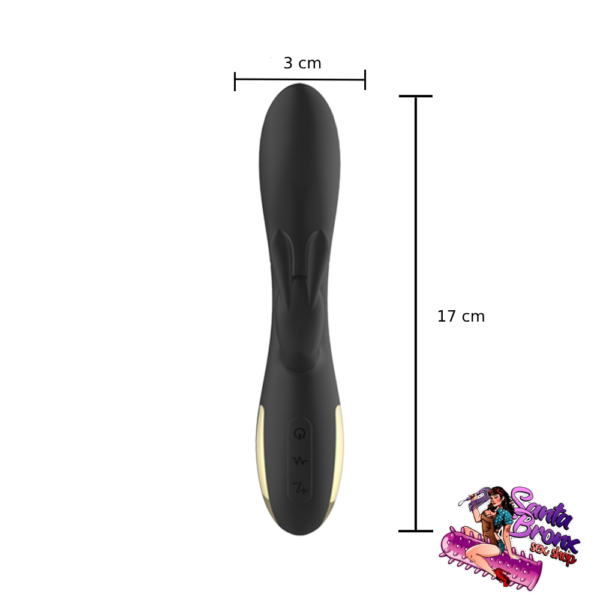 vibrador rabbit com estimulador clitoriano e 4 velocidades 7