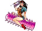 Logotipo oficial do sex shop Santa Bronx com design discreto