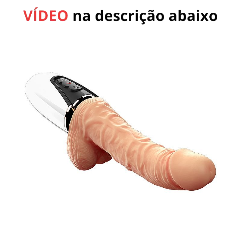 Máquina de Sexo com Movimentos de Vai e Vem e Aquecimento – 7 Modos de Vibração em Silicone – Recarregável via USB e Resistente à Água