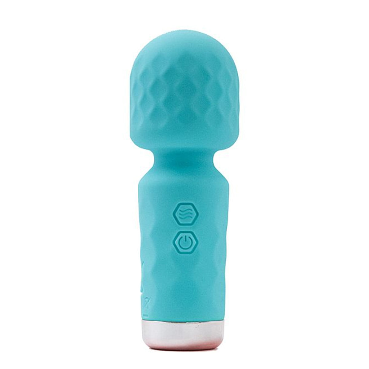 Mini Massageador Estimulador Aveludado e Ponta Flexível que Gira em 360° – 10 Modos de Vibração – Recarregável via USB