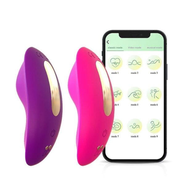 Calcinha Vibratória Recarregável com Controle por App - 9 Modos de Vibração e 3 Modos de Vai e Vem em Silicone com Relevos Estimuladores - Image 3