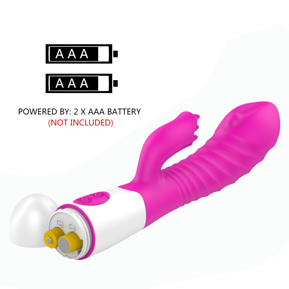 Vibrador com Estimulação Dupla para Clitóris e Ponto G – 30 Modos de Vibração em Silicone e ABS – Resistente à Água