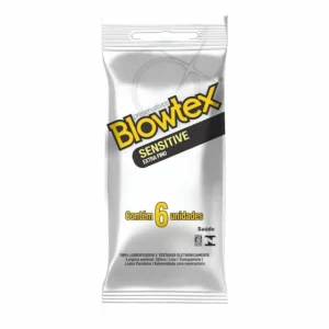 Preservativo Camisinha Blowtex - Extra Fino Sensitive - Pacote com 06 Unidades