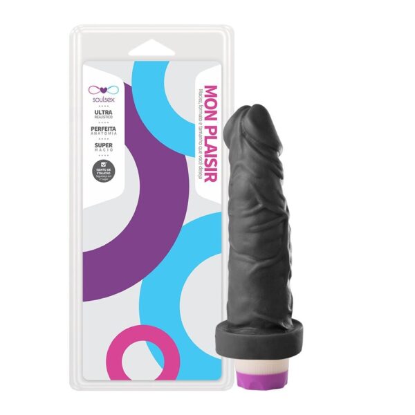 Pênis de Borracha Realístico - Vibração Multivelocidade - Veias Acentuadas - 16,5cm Comprimento x 4,2cm Espessura - Utiliza 2 Pilhas AA (não inclusas) - Image 10