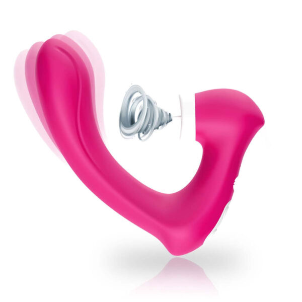 Vibrador Ponto G e Clitóris com Língua - 9 Modos de Vibrações - 9 Modos de Estimulação da Língua - Recarregável via USB - Silicone Macio - Image 3