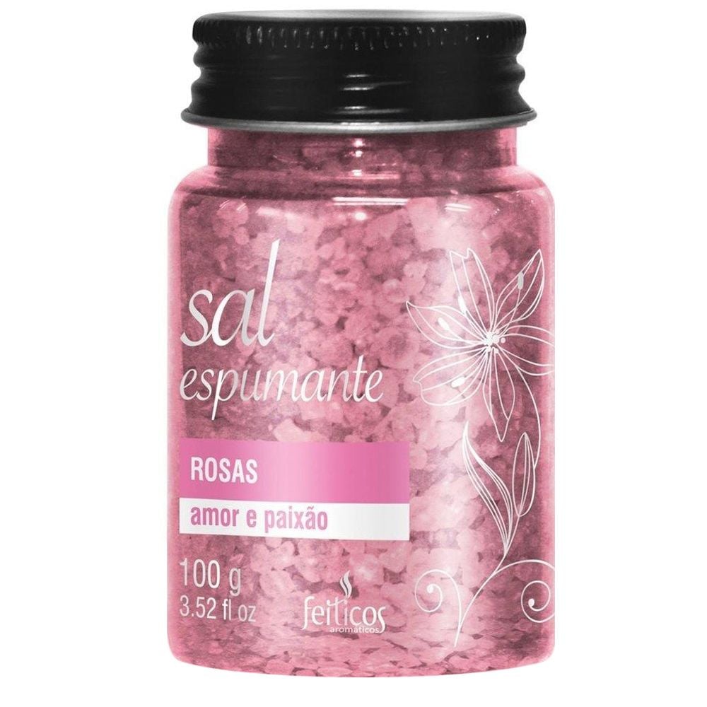 Sais Espumantes Aromáticos – Ideal para Banheiras ou Hidro – Perfuma o Ambiente – Cria Espumas na Água – 100g