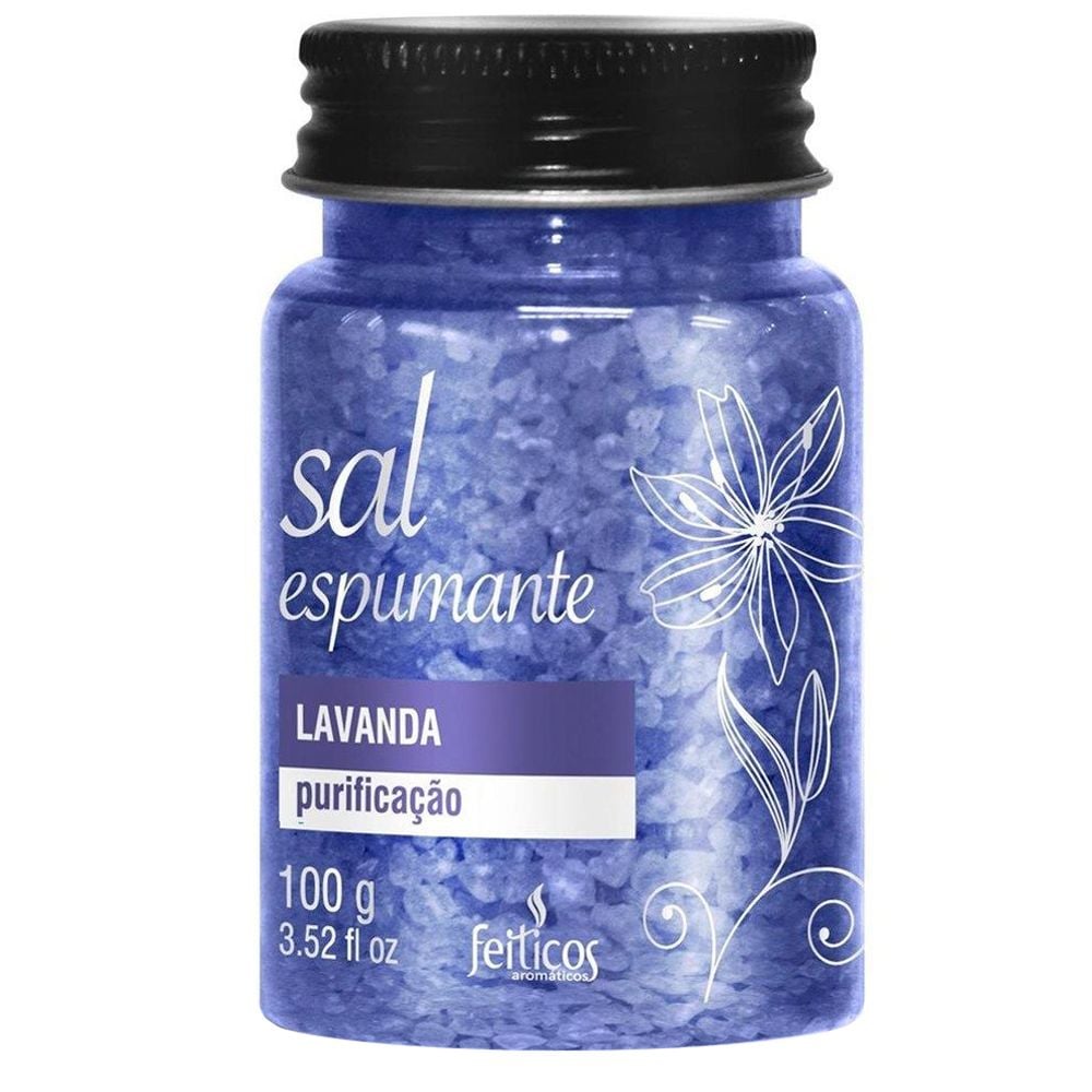 Sais Espumantes Aromáticos – Ideal para Banheiras ou Hidro – Perfuma o Ambiente – Cria Espumas na Água – 100g