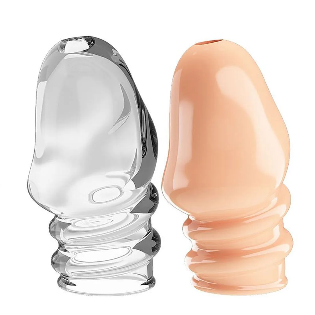 Capa Peniana Para Glande – Aumenta o Tamanho do Pênis – Possui Saliências Massageadoras – Medidas Aproximadas 7cm de Comprimento e 3,6cm de Diâmetro