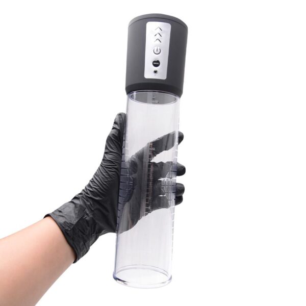 Bomba Peniana Automática - Com Três Modos de Intensidades de Sucção  - Recarregável Via USB -Medidas Aproximadas: 30 cm  Comprimento - 7 cm de Espessura - Tratamento da Disfunção Erétil - Bivolt - Image 2