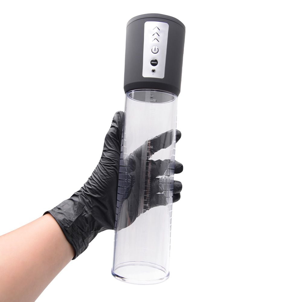 Bomba Peniana Automática – Com Três Modos de Intensidades de Sucção  – Recarregável Via USB -Medidas Aproximadas: 30 cm  Comprimento – 7 cm de Espessura – Tratamento da Disfunção Erétil – Bivolt