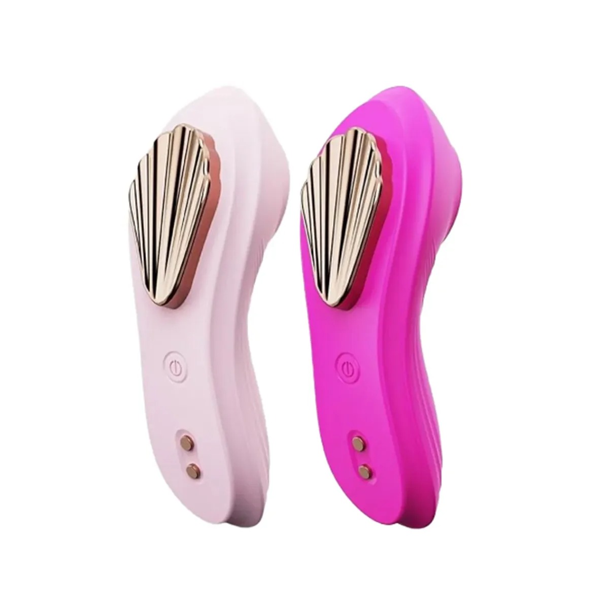 Vibrador de Calcinha – Controlado por Aplicativo – 9 Modos de Vibrações – Vibrações Intensas para Estímulo do Clitóris – Imã com Formato de Concha para Fixar na Calcinha – Recarregável USB – Compatível com Android e IOS