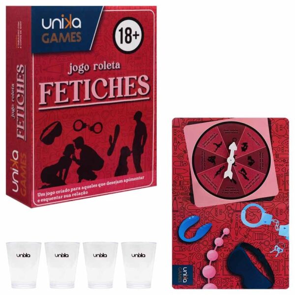 Jogo Roleta Erótica – Inclui Tabuleiro com Desafios + 4 Copos de Acrílico 50ml para Shot – Para Noites Picantes - Image 2