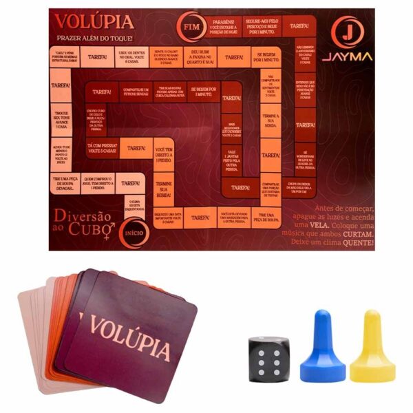 Jogo de Tabuleiro Erótico Para Casal - Com 30 cartas - 01 Dado - 02 Pinos - Image 4