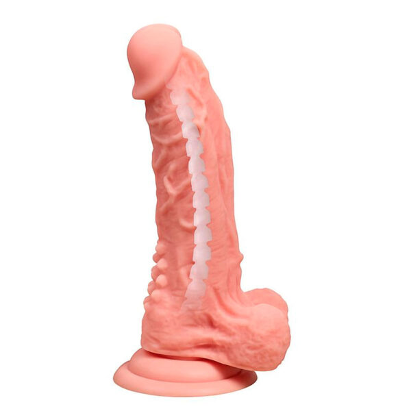 Kit Cinta Peniana e Pênis de Borracha - Possui Ventosa e Vértebra para Ajuste de Ângulo Desejado - Material Extremamente Macio e Realístico – Glande e Veias Definidas - Cinta de Alta Qualidade - 19,5cm de Comprimento x 4cm de Espessura - Image 3