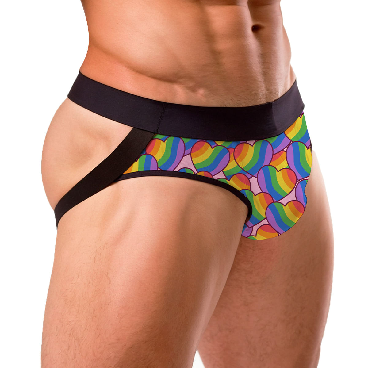 Cueca Jockstrap Estampada  – Tamanho Único – Veste do P ao G