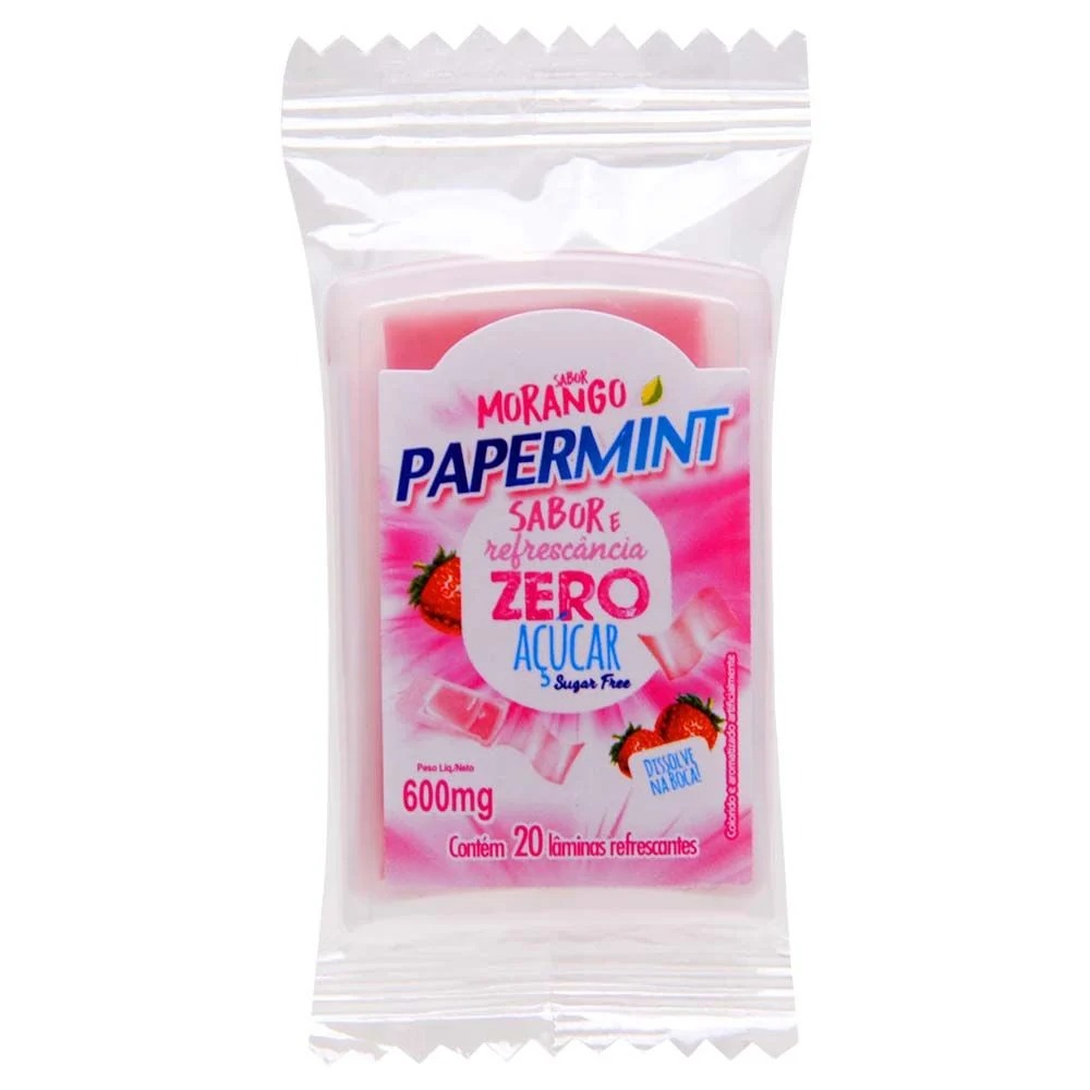 Lâmina com Sensação Refrescante para Uso no Beijo e Oral Zero Açúcar – (Pacote com 20 Lâminas) – Deixa o Beijo mais Gostoso