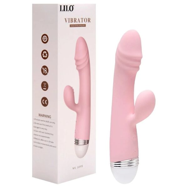 Vibrador Ponto G com Estimulador com 10 Modos de Vibração - À Base de 2 Pilhas AAA