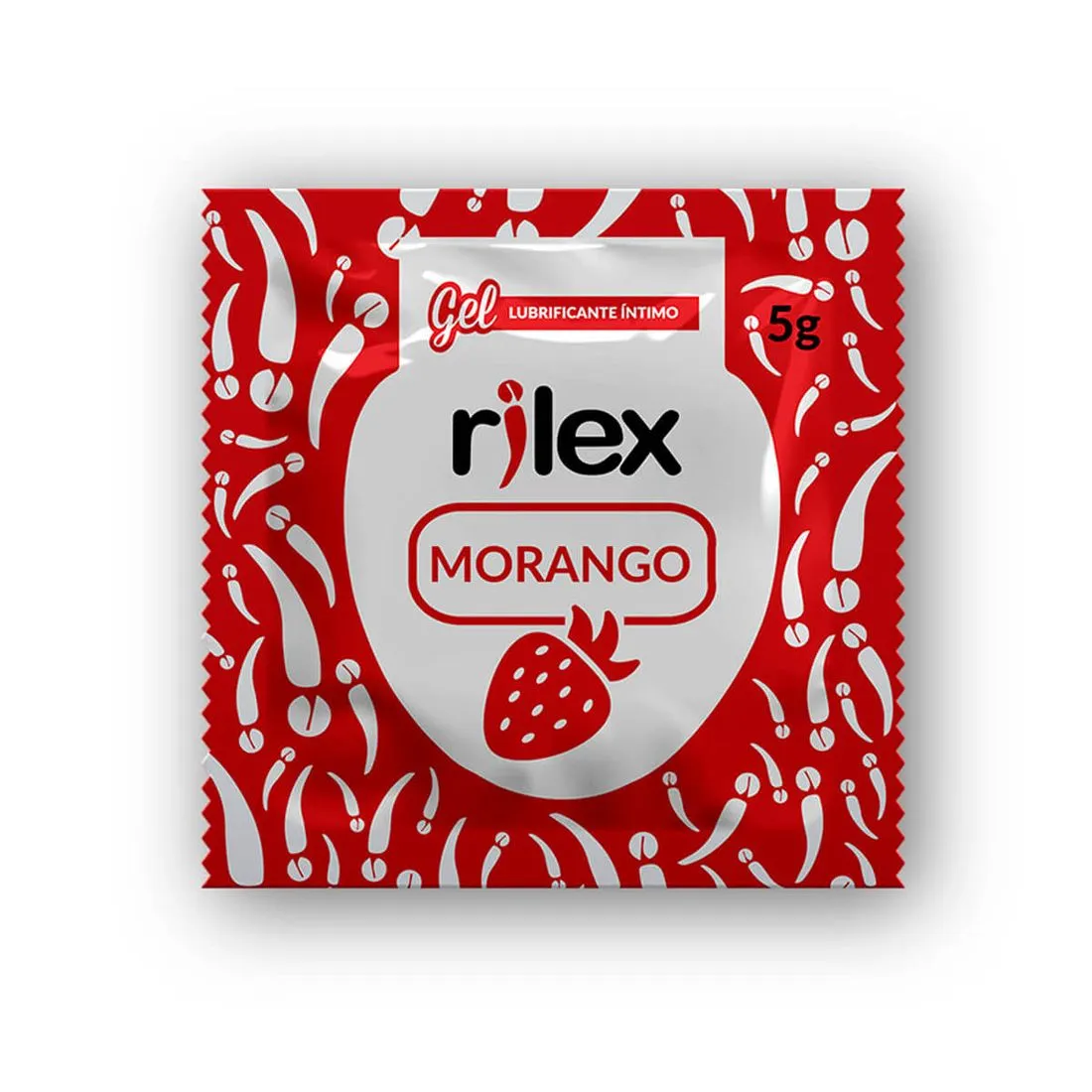 Sachê de Lubrificante Beijável com Refrescância Sabor Morango 5g
