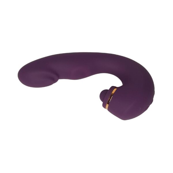 Pulsador de Clitóris Duplo de Luxo e Glande - 10 Modos de Vibração, 5 Modos de Pulsação e 3 Modos de Estimulação em Silicone Cirúrgico - Recarregável - Image 4