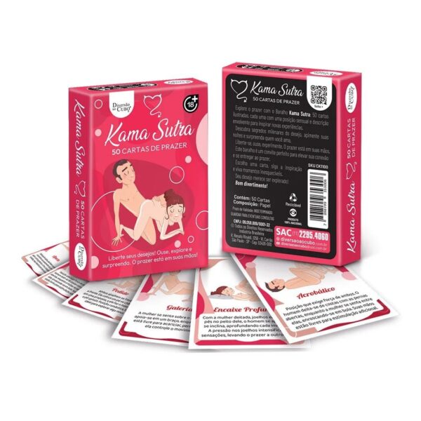 Baralho de Posições Kama Sutra Hétero Ilustrado - 50 Cartas - Image 2