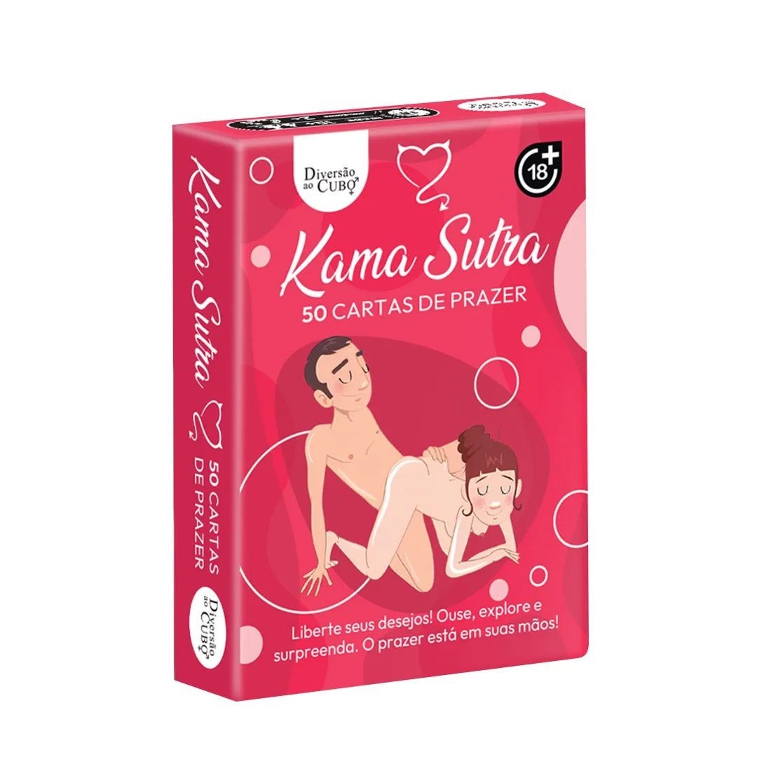 Baralho de Posições Kama Sutra Hétero Ilustrado – 50 Cartas