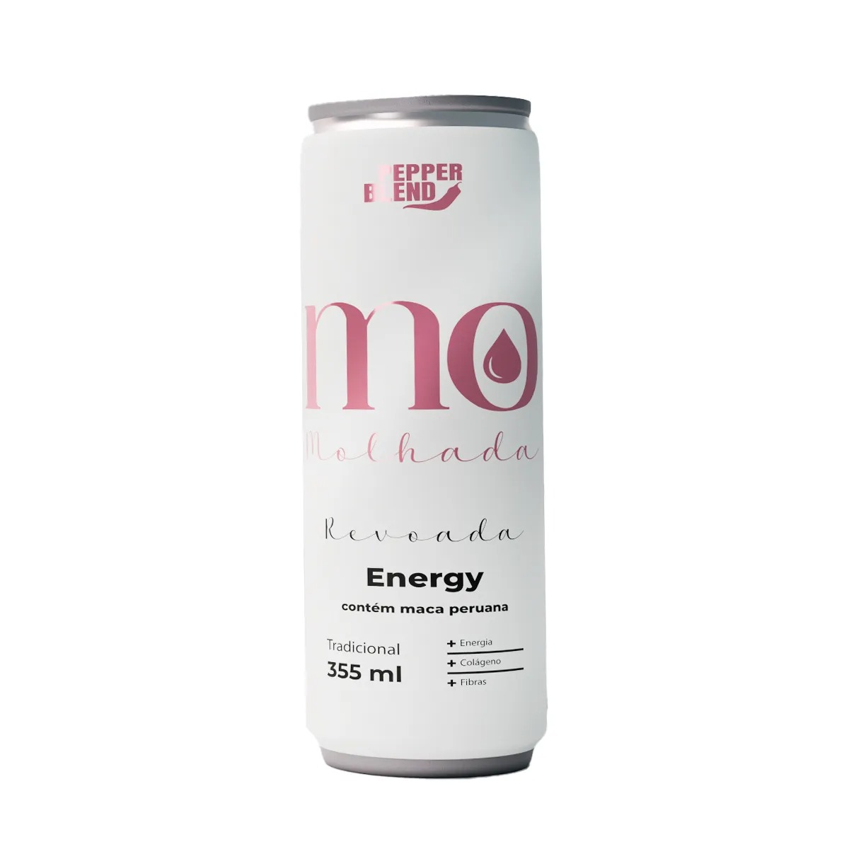 Energético Estimulante Unissex Mo Molhada – Revoada Com Maca Peruana – 355ML – Sabor de Framboesa