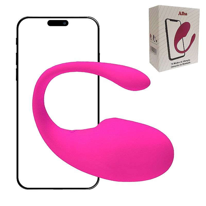 Vibrador por Aplicativo de celular – Android e IOS Estímulo para Ponto G e Clitóris – Silicone Macio – 9 Modos de Vibração – Silencioso – Recarregável