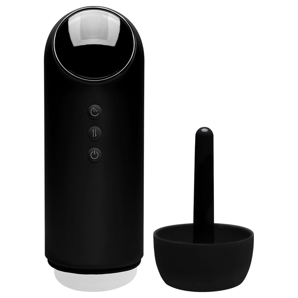 Máquina Masturbadora Masculina Formato Lanterna – 4 Modos de Vai e Vem, 4 Modos de Sucção, 9 Modos de Vibração com Voz Realista e Modo Turbo