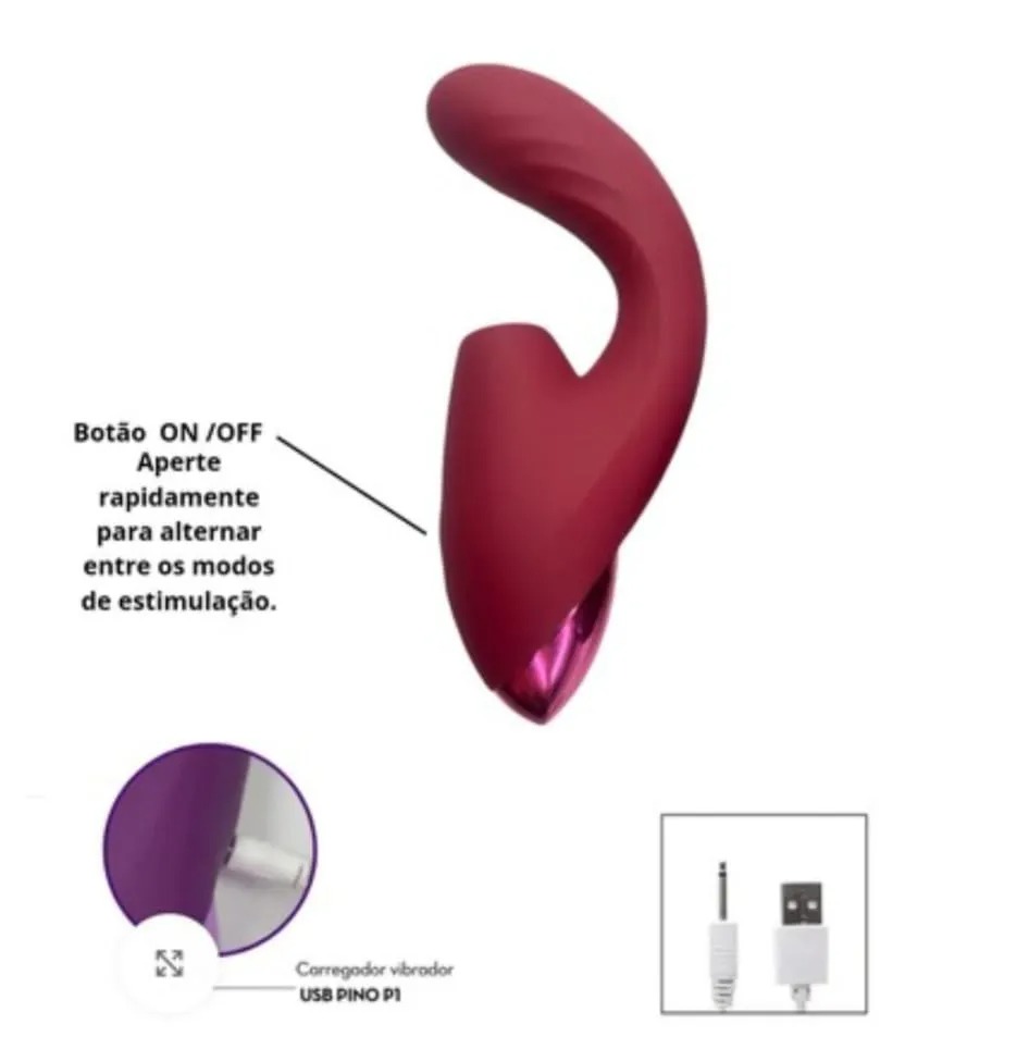 Sugador de Clitóris Recarregável – 5 Modos de Estímulo do Ponto G por Vai e Vem + 10 estimulação por ondas de pressão
