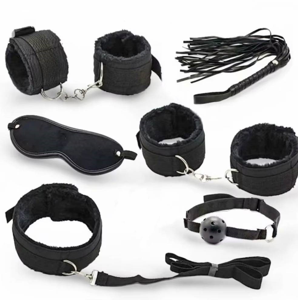Kit Sadomasoquismo BDSM – Acompanha 6 Peças – Material em Alta Qualidade