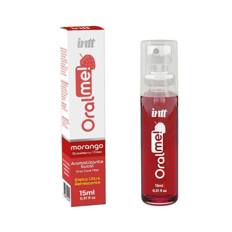 Aromatizante Bucal Oral Me! – Com Sensação Refrescante – Deixa o Beijo Mais Gostoso – Sabor Morango – 15ml