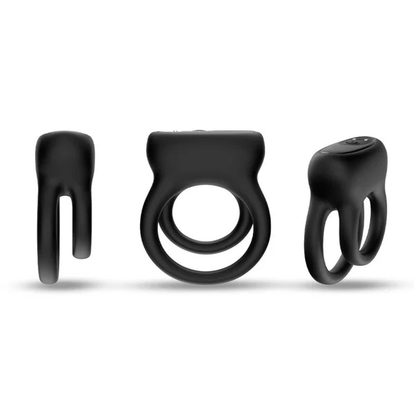 Anel Peniano Duplo – Possui 9 Modos de Vibração – Estimula o Clitóris – Recarregável